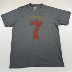 Seagrams 7 T Shirt Mens Large Gray Graphic Whiskey Logo Tee